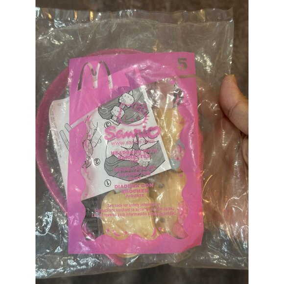 Vintage Unopened 2002 McDonald Happy Meal Sanrio Hello Kitty Headband W/ Barette - Picture 1 of 3